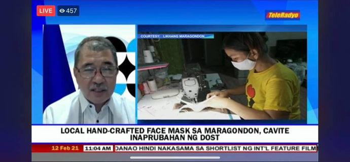 Interview with DOST Secretary Fortunato Dela Pena about Habing Maragondon Face Masks.