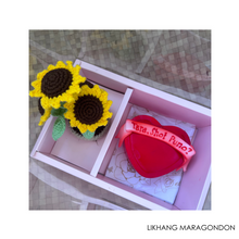 Load image into Gallery viewer, Crochet Sunflower with Cake