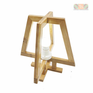 Bamboo Double Trapezoid Lamp