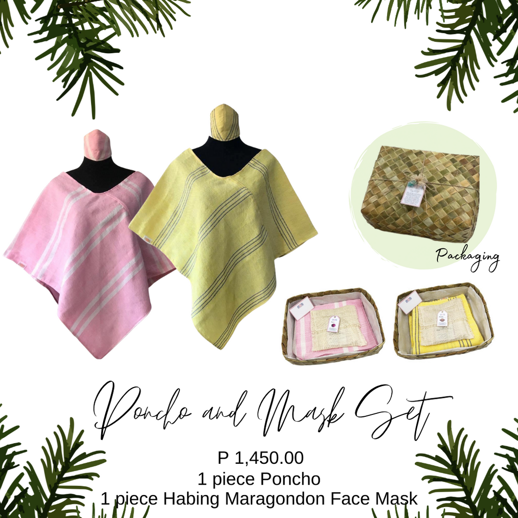 Poncho and Face Mask Set