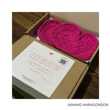 Load image into Gallery viewer, Crochet Heart Coaster