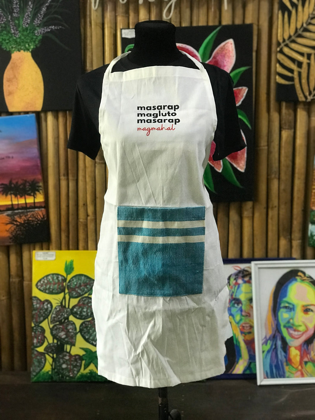 Apron with Upcycled Habing Maragondon