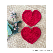 Load image into Gallery viewer, Crochet Heart Coaster