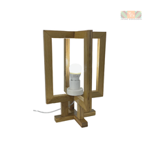 Load image into Gallery viewer, Bamboo Double Rectangle Lamp
