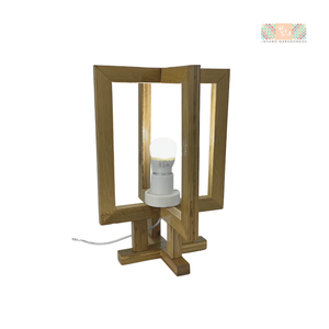 Bamboo Double Rectangle Lamp